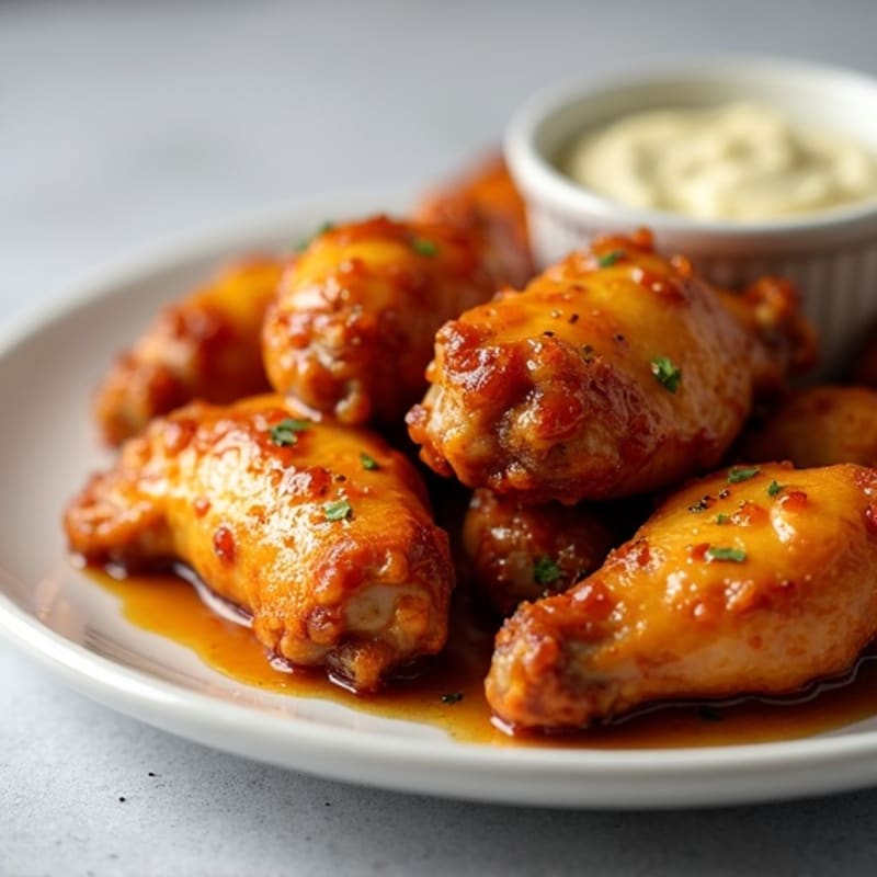 Crispy Baked Honey-Garlic Chicken Wings