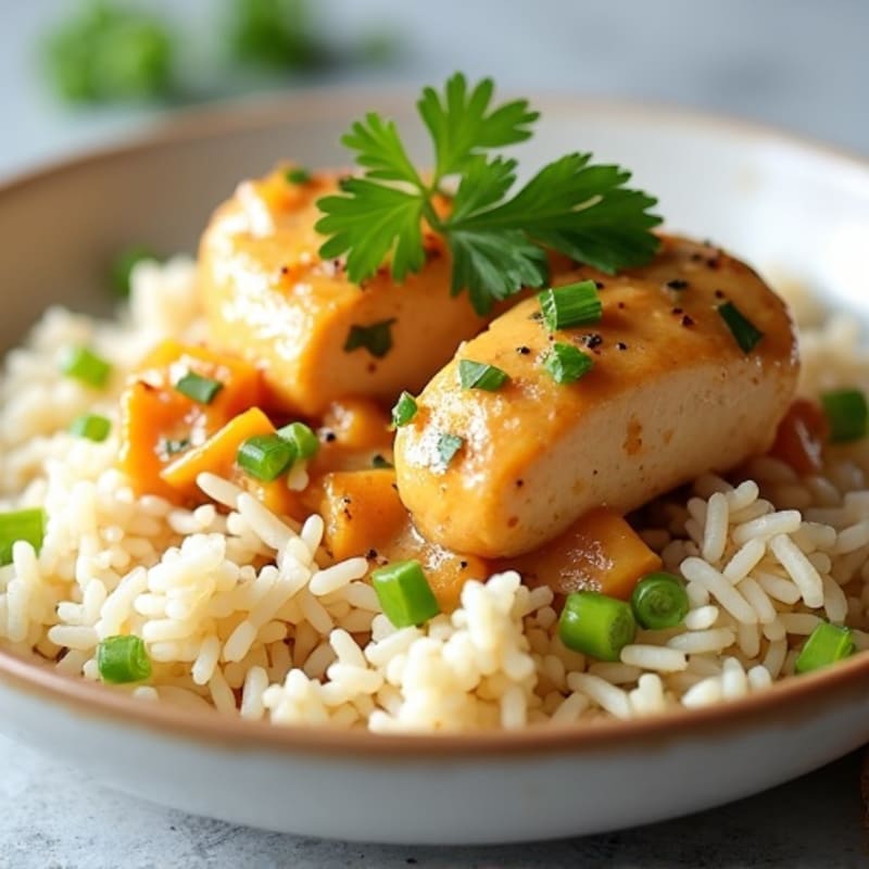 Creamy Coconut Butter Chicken with Fragrant Jasmine Rice