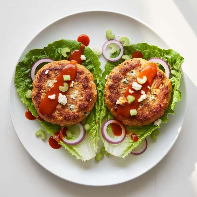 Buffalo Blue Cheese Burgers