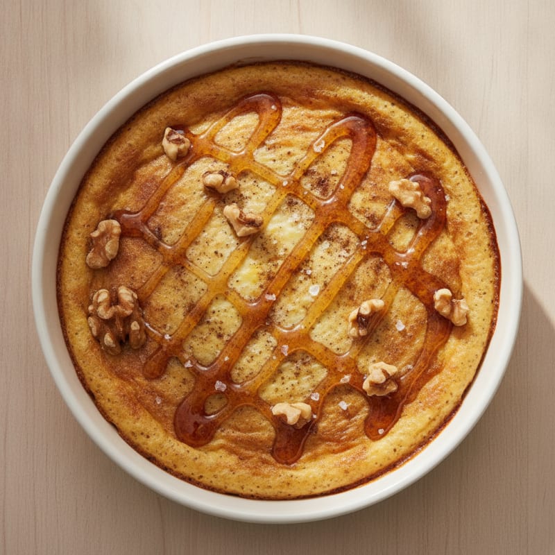 Baked Eggs with Honey-Maple Drizzle