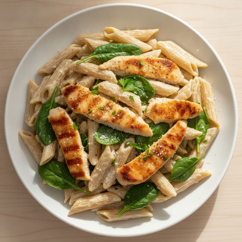 Garlic Parmesan Chicken Alfredo Pasta