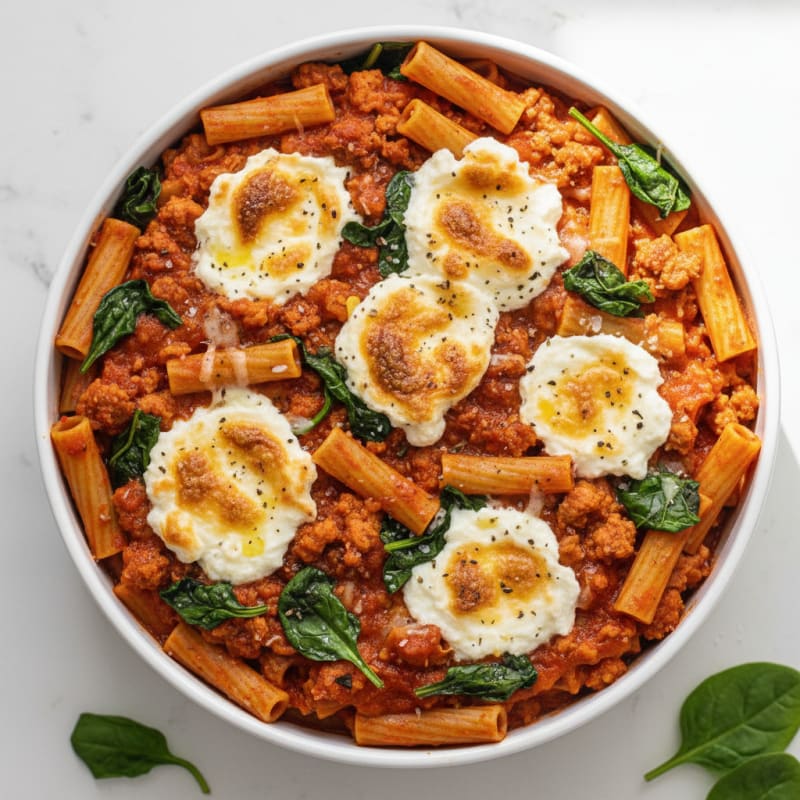 Classic Baked Ziti with Ricotta