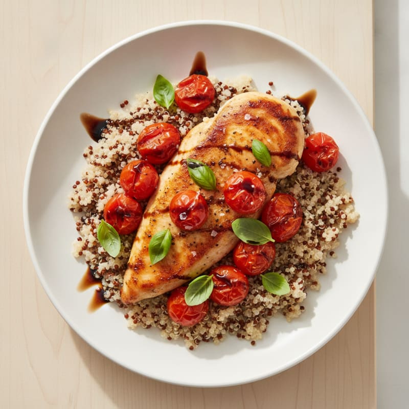 Pan-Seared Chicken with Burst Tomatoes