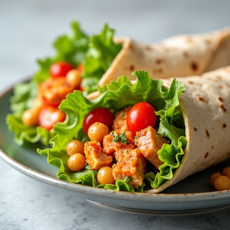 Fresh Spicy Tuna Wraps