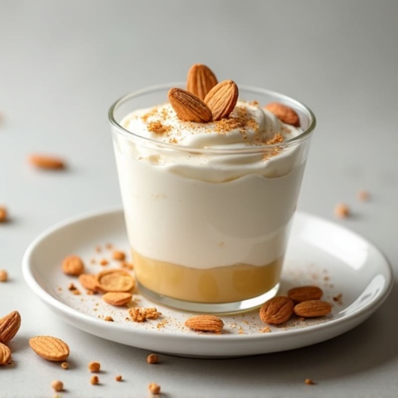 Creamy Greek Yogurt Protein Parfait with Chopped Almonds
