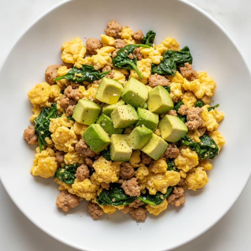 Protein-Packed Turkey and Avocado Scramble