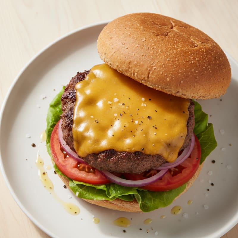 Classic Beef Burger with Cheddar