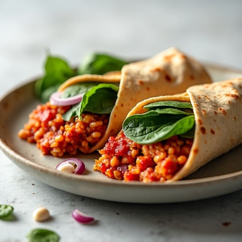 Lean Ground Turkey Marinara Wraps