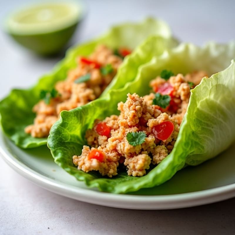 Crunchy Spicy Tuna Lettuce Wraps
