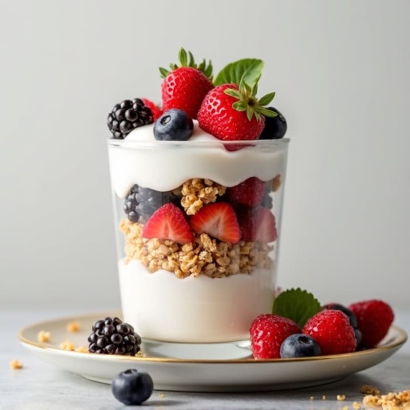 Creamy Greek Yogurt Berry Parfait