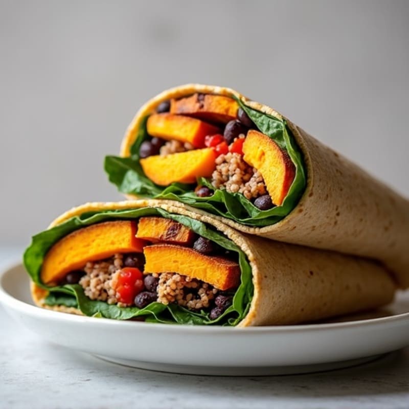 Protein-Packed Sweet Potato Black Bean Breakfast Burrito