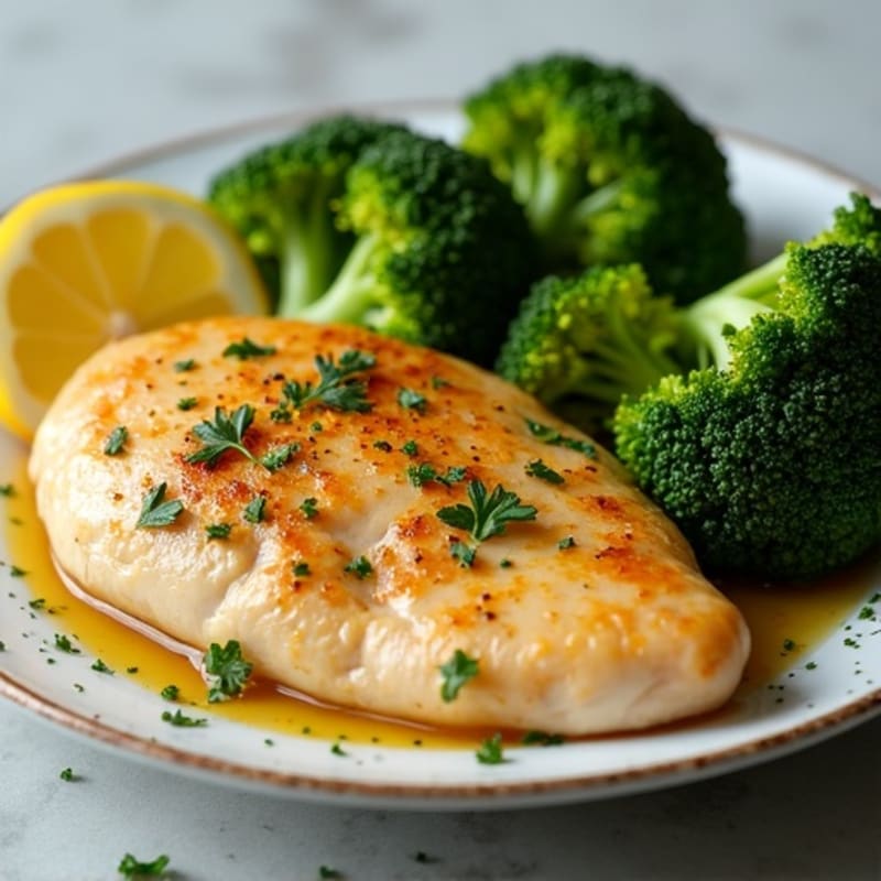 Sheet Pan Lemon Garlic Chicken with Crispy Broccoli