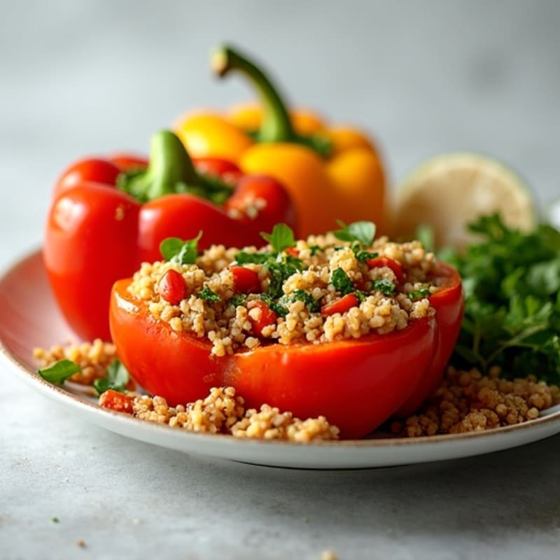 Protein-Packed Turkey and Quinoa Stuffed Bell Peppers