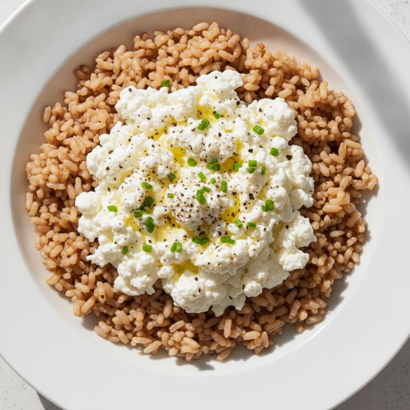 Savory Cottage Cheese Rice Bowl
