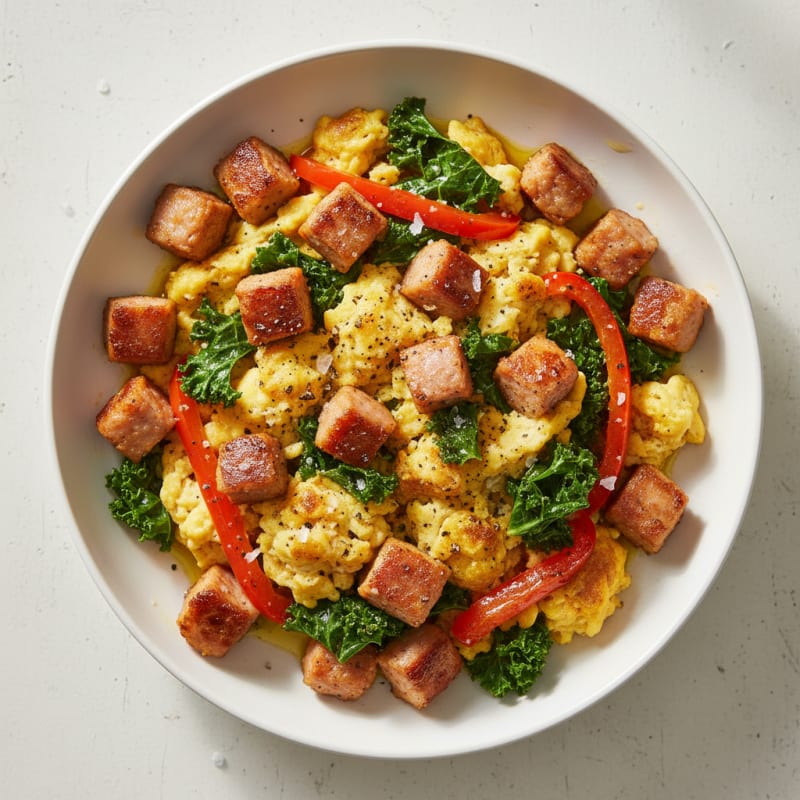 Golden Chicken Apple Sausage Egg Bowls