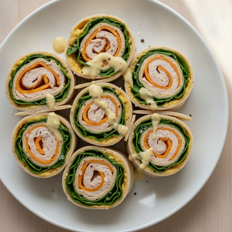 Turkey & Cheddar Pinwheels