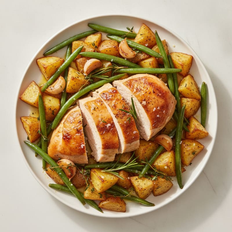 Garlic Herb Roasted Chicken and Potatoes