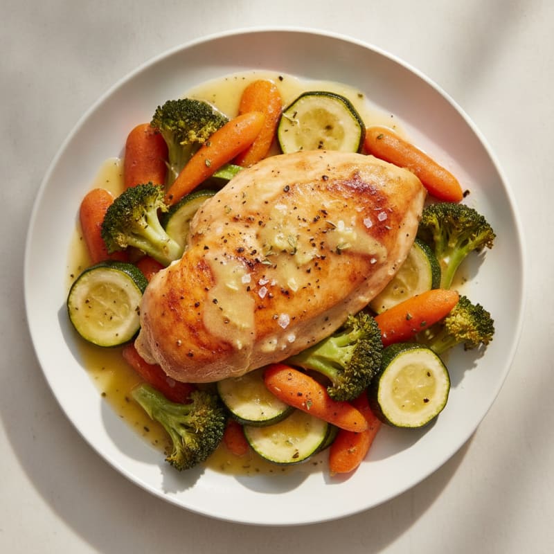 Lemon Herb Roasted Chicken and Veggies