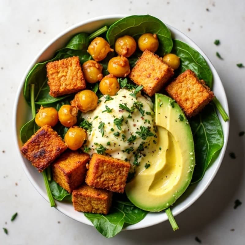 Crispy Chickpea and Avocado Power Bowl