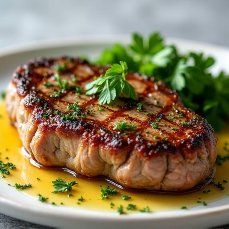 Garlic-Herb Crusted Pan-Seared Steak