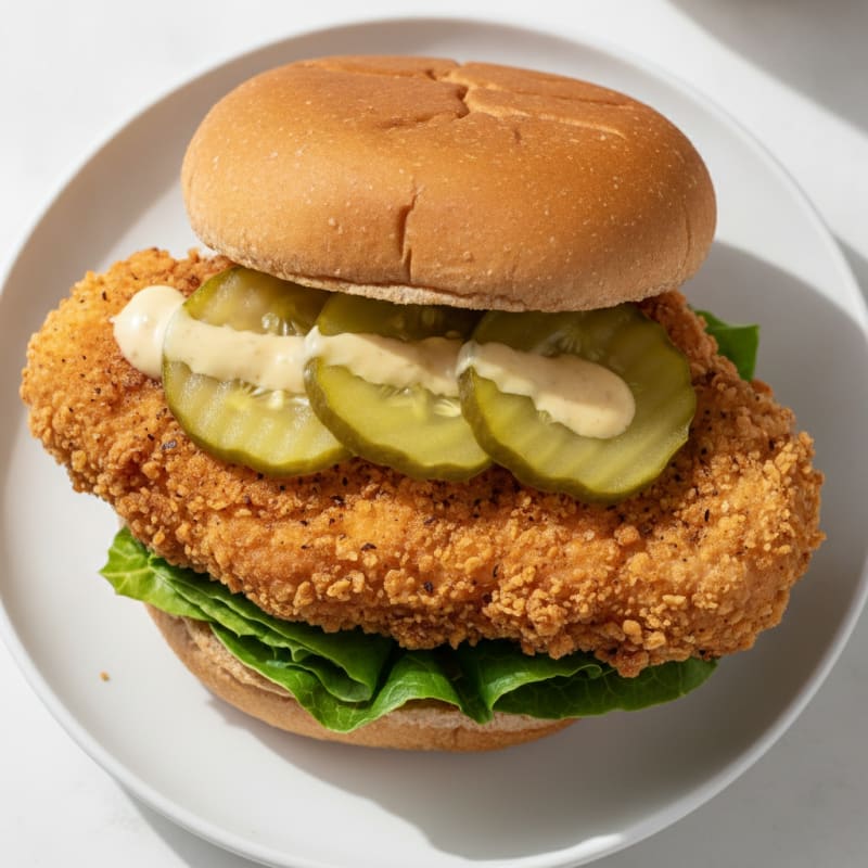 Buttermilk Fried Chicken Sandwich with Pickles