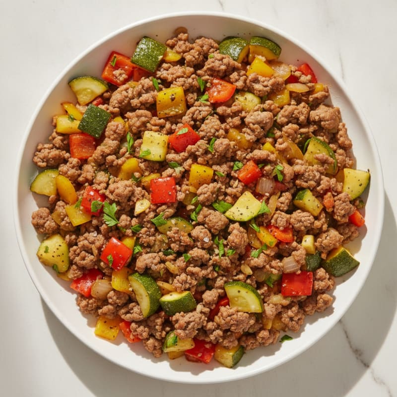 Ground Beef and Vegetable Skillet