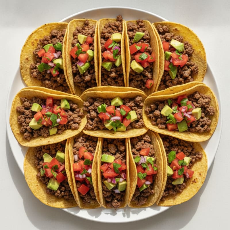 Ground Beef Tacos with Fresh Salsa