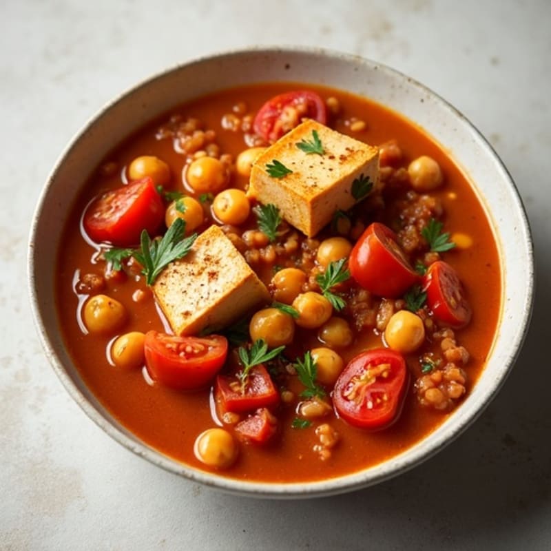 Hearty Spiced Chickpea and Tomato Stew