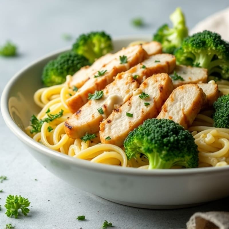Creamy Garlic Broccoli Gluten-Free Pasta