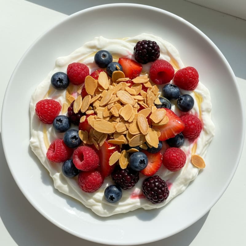 Creamy Greek Yogurt Protein Parfait with Mixed Berries