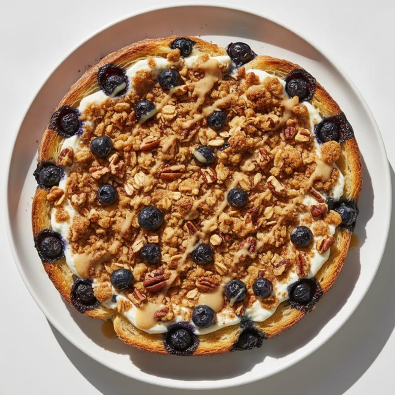 Blueberry Pecan Yogurt Toast Bake