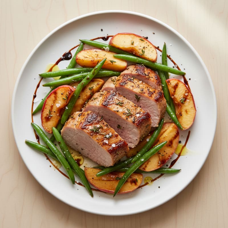 Herb-Roasted Pork Loin with Apples