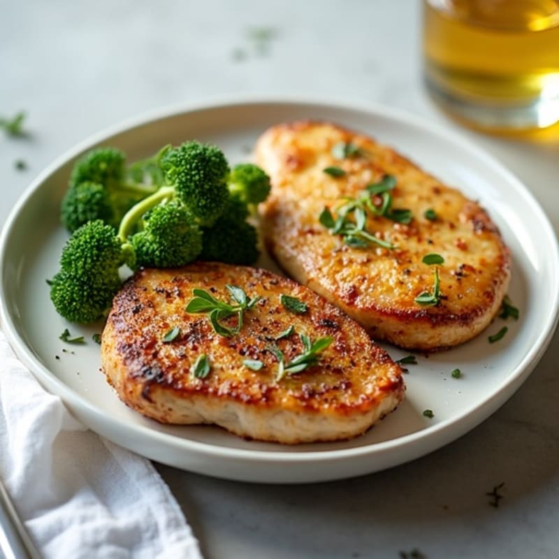 Herb-Crusted Steak and Lemon Garlic Chicken Duo