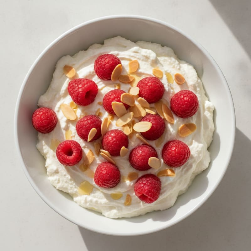 Silky Greek Yogurt Protein Pudding with Berries
