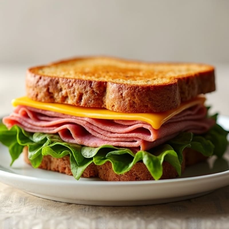 Lean Roast Beef and Sharp Cheddar Open-Face Sandwich