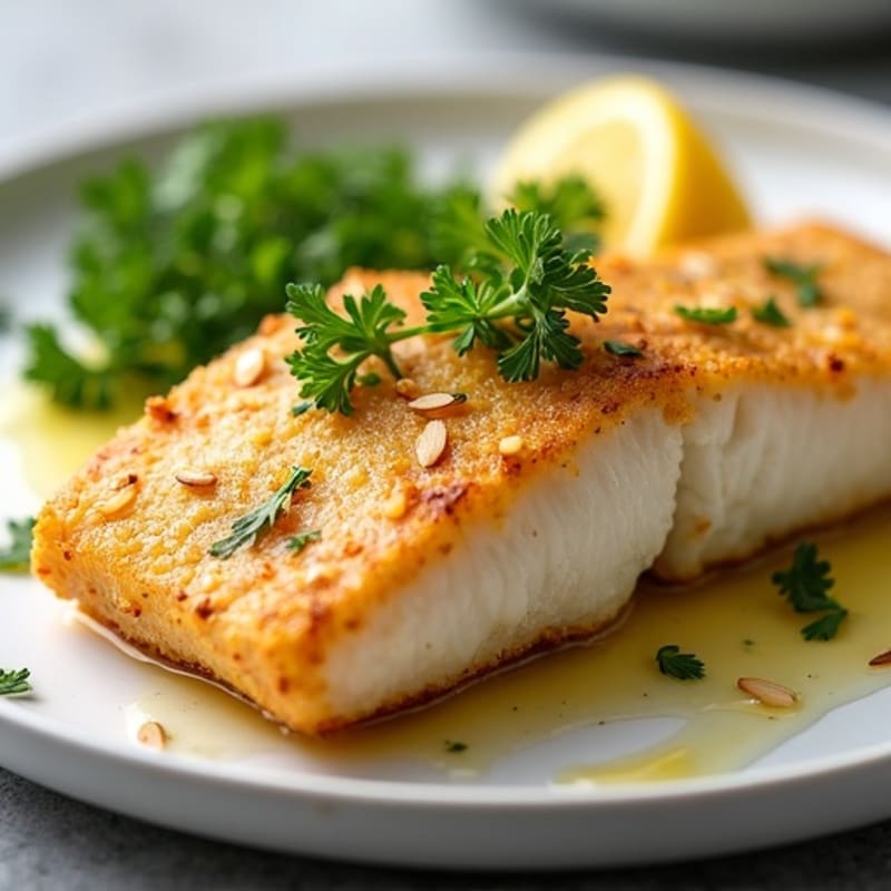 Crispy Pan-Seared White Fish with Lemon-Herb