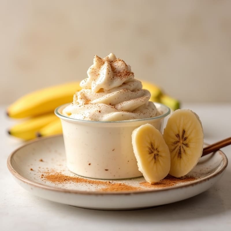 Creamy Vanilla-Cinnamon Banana Nice Cream