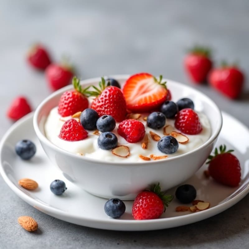 High-Protein Greek Yogurt with Fresh Berries