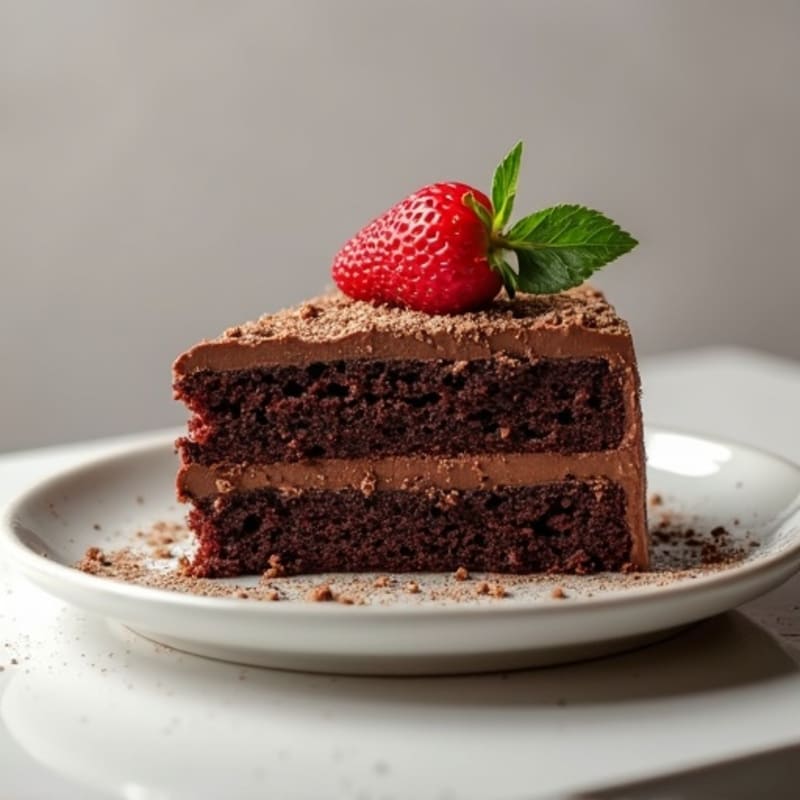 Protein-Rich Dark Chocolate Almond Flour Cake