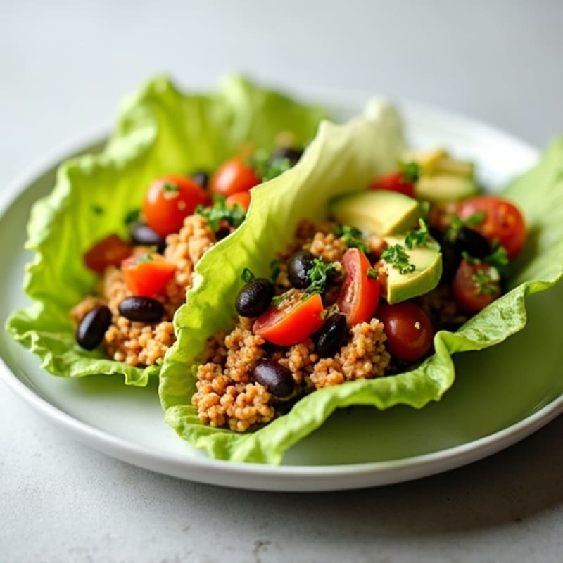 Crispy Ground Turkey Taco Lettuce Wraps