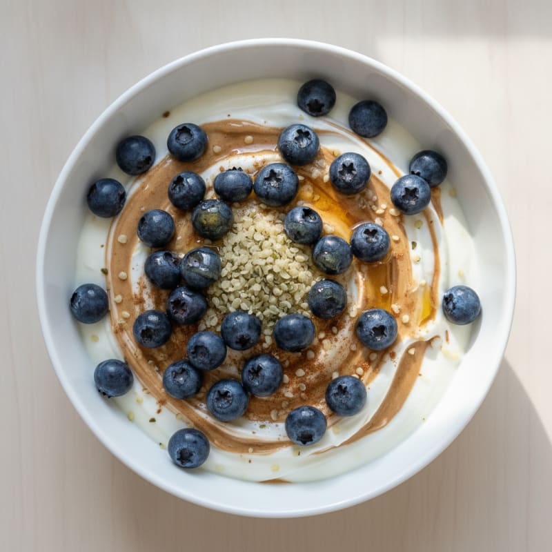 High-Protein Greek Yogurt with Honey and Berries