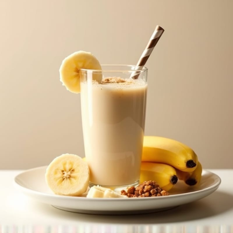Protein Shake with Peanut Butter and Banana