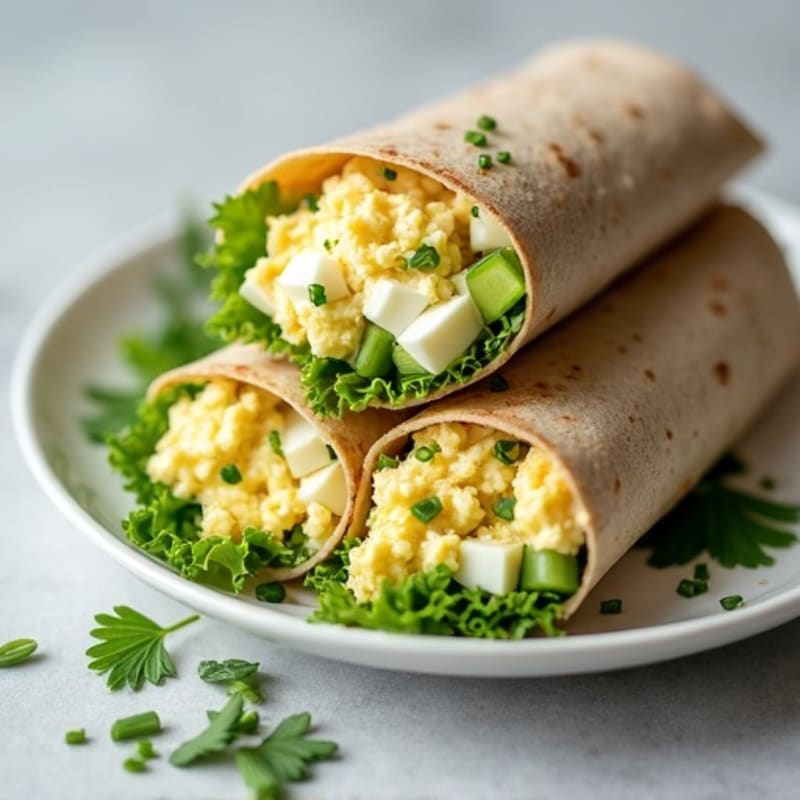 Creamy Herb Egg Salad Wraps