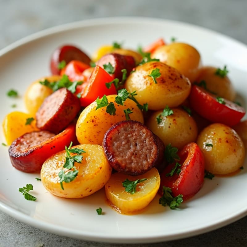 Roasted Sausage and Potato Comfort Bake