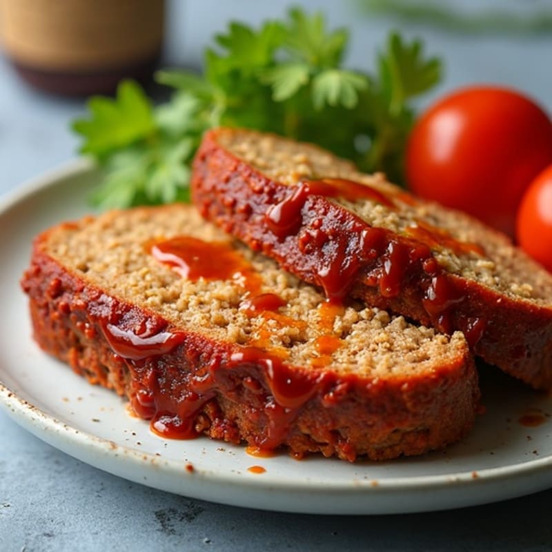 Lean Turkey Meatloaf with Smoky BBQ Glaze