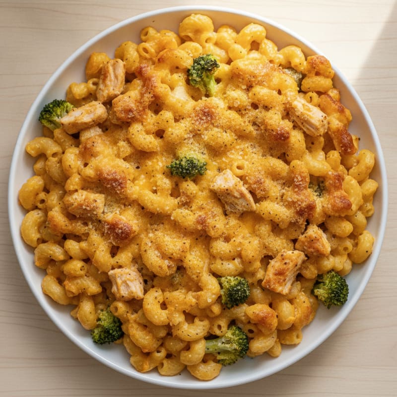 High-Protein Baked Macaroni and Cheese