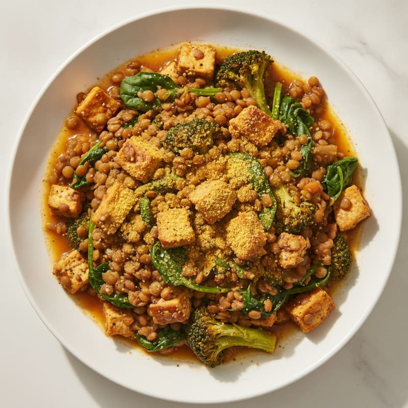 Hearty Lentil and Vegetable Protein Bowl