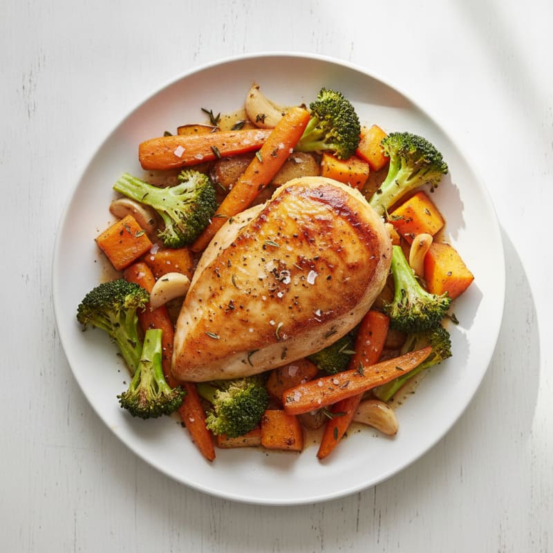 Garlic Herb Roasted Chicken with Vegetables