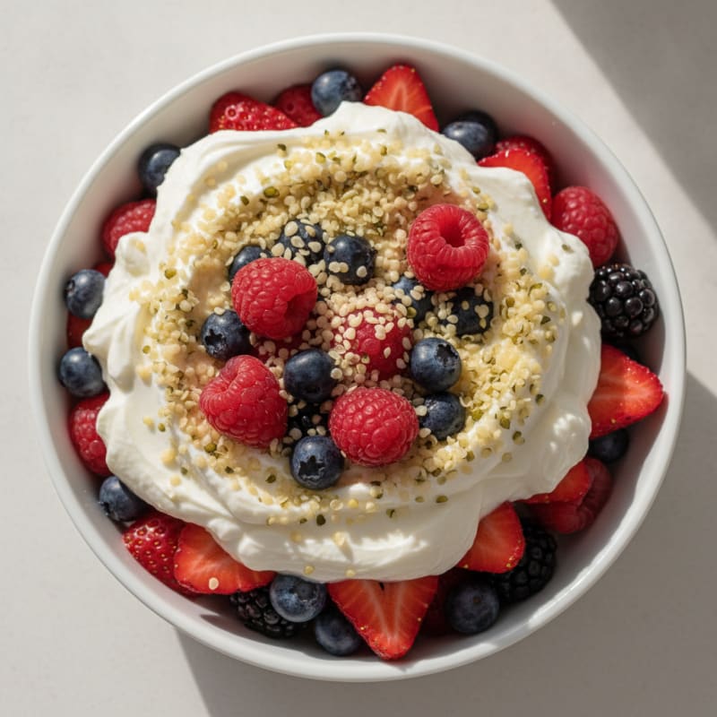 Creamy Greek Yogurt Protein Parfait with Mixed Berries