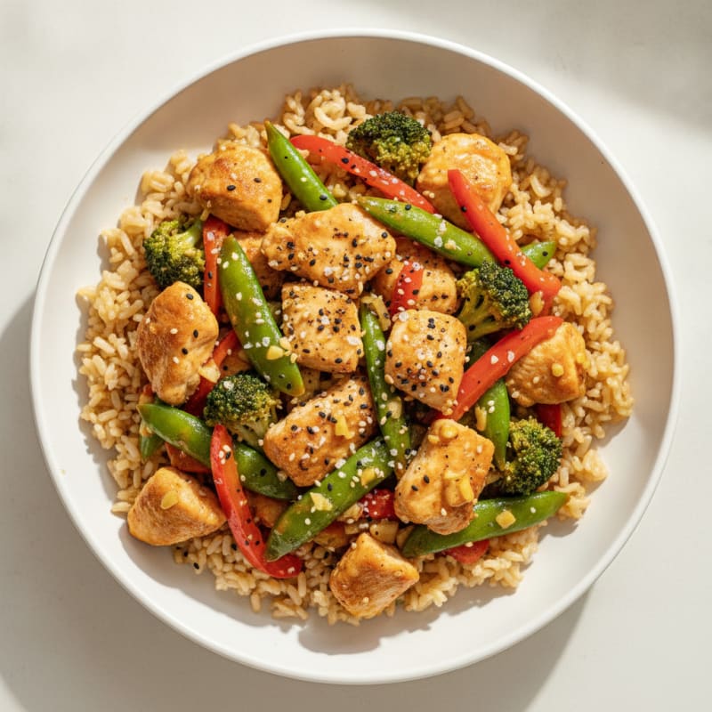 Sesame-Ginger Chicken Stir-Fry
